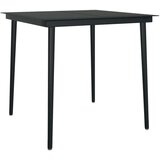  5-dijelni vrtni blagovaonski set s jastucima crni | shoptok.hr