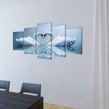  Zidne Slike na Platnu Set- Labud 100 x 50 cm | shoptok.hr