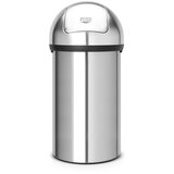 Brabantia Jeklen koš za smeti v mat srebrni barvi 60 l Push Bin – Cene