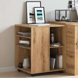 vidaXL Ormarić s kotačima boja hrasta artisan 60x53x72 cm drveni | shoptok.hr