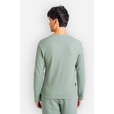 Reell Waffle Majica z dolgimi rokavi waffle chinois green | Shoptok.si