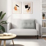  Jastuk za leđa Svijetlo siva 80 x 50 cm Mikrofiber tkanina | shoptok.hr