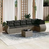 vidaXL 7-dijelni set vrtnih sofa sivi od poliratana | shoptok.hr