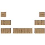  Set TV komoda Zidne Ostalo s pohranom s vratima 8 pcs hrast artisan 60 x 30 x 30 cm | shoptok.hr