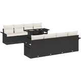  Set od 9 komada vrtnih sofa s jastučićima crni poli ratan | shoptok.hr