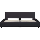  Okvir za krevet od umjetne kože s LED svjetlom crni 160x200 cm | Eponuda.com