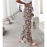 UR/CEO Blue pleated floral pants Cesate | shoptok.hr