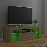 TV ormarić s LED svjetlima boja hrasta sonome 120 x 35 x 40 cm | shoptok.hr