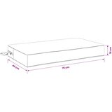  Jastuk za sjedalo SOEST 100% poliester Zelena 70 x 40 x 10 cm Slike