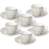  ŠALICE I TANJURIĆI ZA ESPRESSO SET 6/1 MADISON HABANA