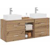  Set ormarića za kupaonicu 3 kom. Hrast artisan Smeđa 49,5 x 41 x 62,5 cm | shoptok.hr