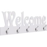  Zidna vješalica za kapute WELCOME bijela 74 x 29,5 cm | Eponuda.ba
