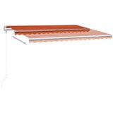  Automatska tenda sa senzorom LED 400x300 cm narančasto-smeđa | shoptok.hr