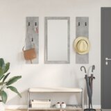 vidaXL Nadwyčajna obešalnik za plašče Betonsko siva 96 x 1.5 x 90 cm u