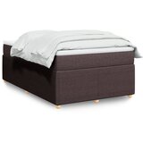 Maison Chic Box spring postelja - Vzmetna postelja z vzmetnico temno rjava 120x190 cm blago SL5393, (21900743) | Shoptok.si