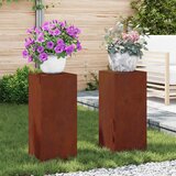  Stalak za biljke 2 pcs Rđa 24 x 24 x 55 cm | shoptok.hr