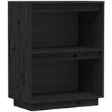 Furnova Konzolna omarica črna 60x34x75 cm trdna borovina, (21949540) | Shoptok.si