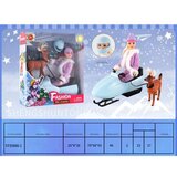 Hk Mini lutka sa devojčicom, skijama i sankama | ePonuda.com