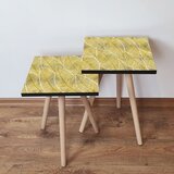 Hanah home set klub stočića 2Shp239, 2 komada, Žuti Cene