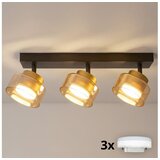Brilagi LED RGB prigušiva spot svetiljka AURA LUX 3xGX53/14W/230V Wi-Fi Tuya crna/zlatna Cene