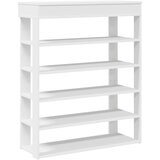 Maison Chic Stojalo za čevlje - Stojalo za obutev Bela 80x30x98 cm Inženirski les, (21777151) Cene
