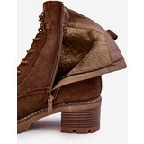 Boto Women's Low Heel Lace-up Brown Adinail Boots | ePonuda.com