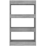 Ormarić za knjige / pregrada sivi hrast 60 x 30 x 103 cm drveni | shoptok.hr
