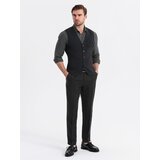 Ombre Fitted structured men's vest with patch pockets - black | Shoptok.si