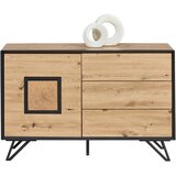 XORA komoda, črna, barve hrasta | Shoptok.si