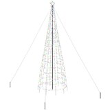 vidaXL LED božično drevesce med 800 LED večbarvno 400 cm elezo | Shoptok.si
