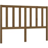 Maison Chic posteljno vzglavje - vzglavna omarica - nočna omarica medeno rjavo 126x4x100 cm trdna borovina, (21707221) Cene