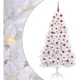  Umjetno božićno drvce s nogom Bijelo 180 cm PVC i čelik | shoptok.hr