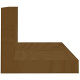  Zidne police 2 kom boja meda 80x11x9 cm od masivne borovine | shoptok.hr