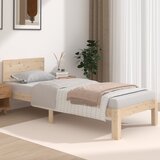 The Living Store Posteljni okvir trden les 75x190 cm - Posteljni Okvir, (21530823) | Shoptok.si