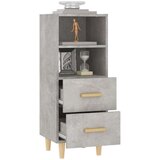  Komoda siva boja betona 34 5x34x90 cm od konstruiranog drvo | shoptok.hr