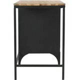 vidaXL Enojna pisalna miza trden les jelke in jeklo 100x50x76 cm | Shoptok.si
