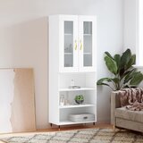 The Living Store Visoka omara bela 69,5x34x180 cm inženirski les - Visoka Omarica, (21429586) | Shoptok.si