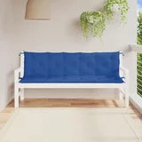  Jastuci za vrtnu klupu 2 kom plavo 180x50x7 cm tkanine Oxford