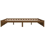  Posteljni okvir medeno rjav iz trdnega lesa 200x200 cm, (20643876) | Shoptok.si