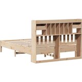  s regalom za knjige bez madraca 135x190 cm od borovine | shoptok.hr