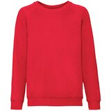 Fruit Of The Loom Czerwona bluza dziecięca Raglan Sweat Cijene
