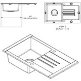 Sandonna sudopera arona bela 760x440/178 mm | ePonuda.com