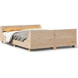 vidaXL Okvir kreveta bez madraca 135 x 190 cm od masivne borovine Cijene