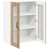  Stenska kuhinjska omarica s polico Umetni hrast 60 x 31 x 80 cm | Shoptok.si