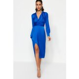 Trendyol Saxony-Shield Wrapped Woven Satin Evening Dress. Cijene