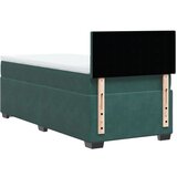 Box spring krevet s madracem tamnozeleni 90x190 cm baršunasti | shoptok.hr