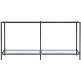 vidaXL Konzolni stol prozirni 160 x 35 x 75,5 cm od kaljenog stakla | shoptok.hr