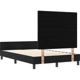  s opruga kutije s uzglavljem Crna 120 x 200 cm Baršun | shoptok.hr