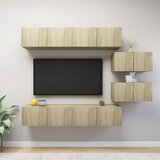 The Living Store Komplet TV omaric 6-delni sonoma hrast inženirski les - Komplet TV Omaric, (21374087) Cene