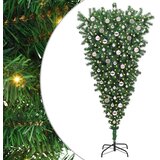  Odljeveni Umjetni Božićni Drvo s Lopticama Zelena 210 cm PVC | shoptok.hr
